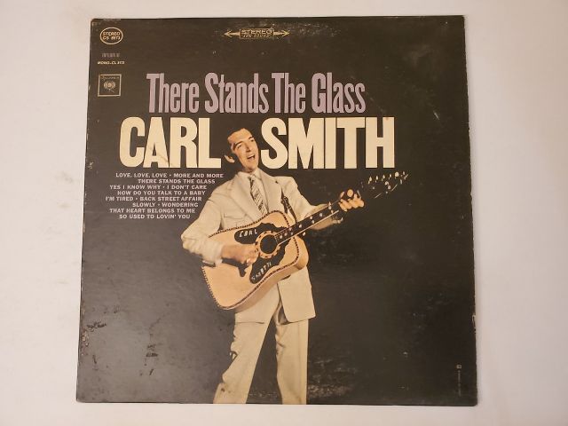 Carl Smith There Stands the Glass vinyl record