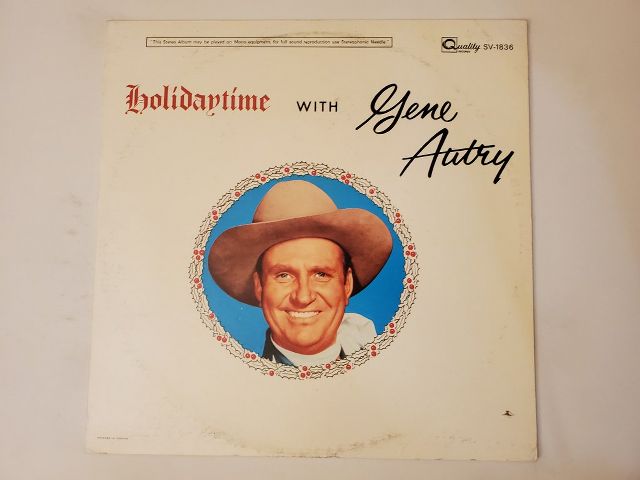 Gene Autry Holidaytime with Gene Autry vinyl record