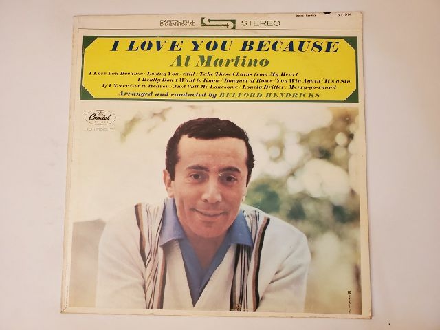 Al Martino I Love You Because vinyl record