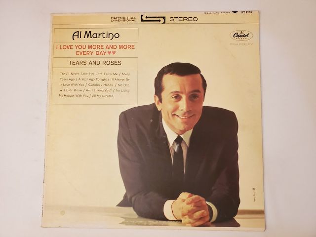Al Martino Tears and Roses vinyl record