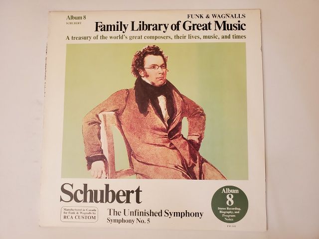 Franz Schubert The Unfinished Symphony, Symphony No. 5 vinyl record