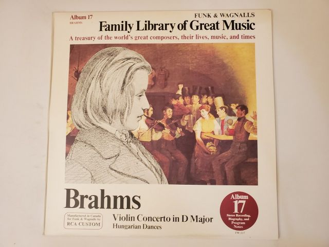 Johannes Brahms Violin Concerto in D Major / Hungarian Dances vinyl record