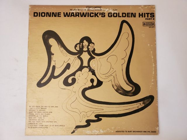 Dionne Warwick Dionne Warwick's Golden Hits Part 2 vinyl record