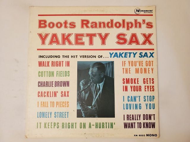 Boots Randolph Yakety Sax vinyl record