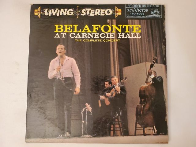 Harry Belafonte Belafonte at Carnegie Hall vinyl record