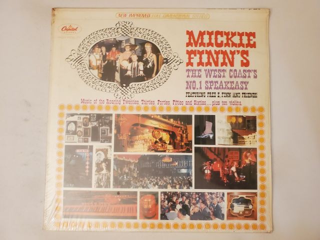 Mickie Finn's The West Coast's No. 1 Speakeasy vinyl record
