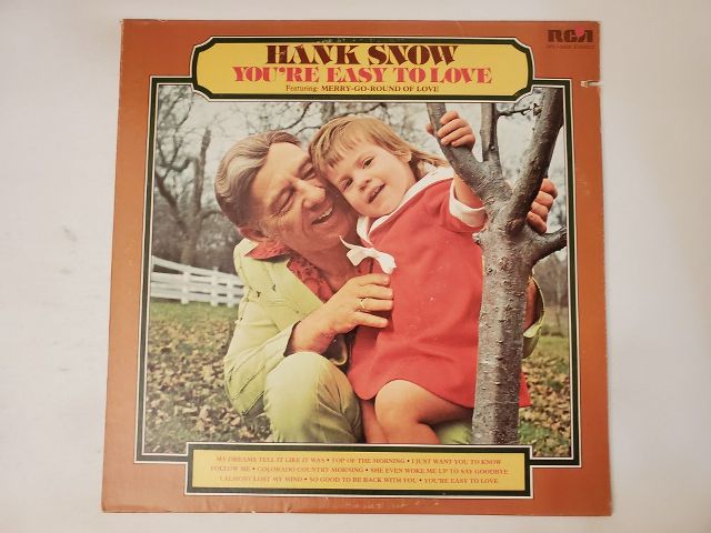 Hank Snow You're Easy to Love vinyl record