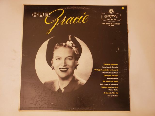 Gracie Fields Our Gracie vinyl record