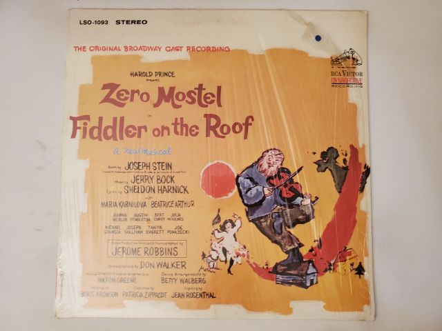 Original Broadway Cast Fiddler on the Roof vinyl record