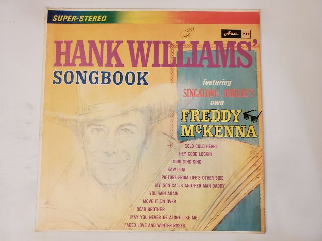Freddy McKenna Hank Williams' Songbook vinyl record