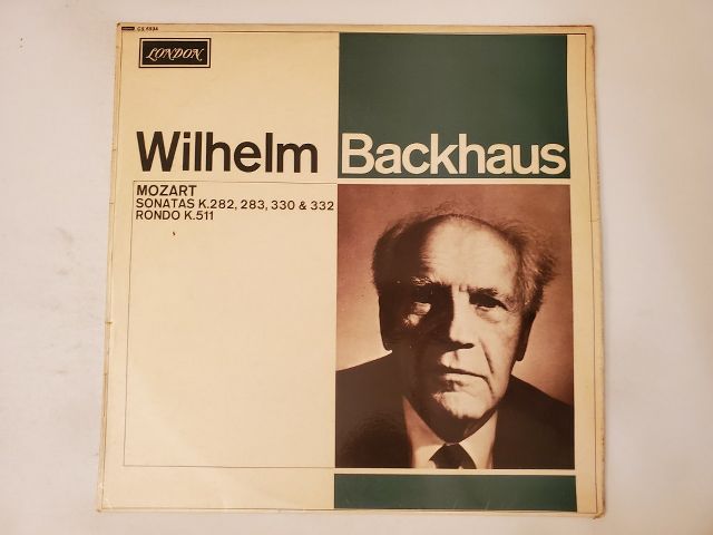 Wilhelm Backhaus Mozart Sonatas K.282, 283, 330 & 332, Rondo K.511 vinyl record