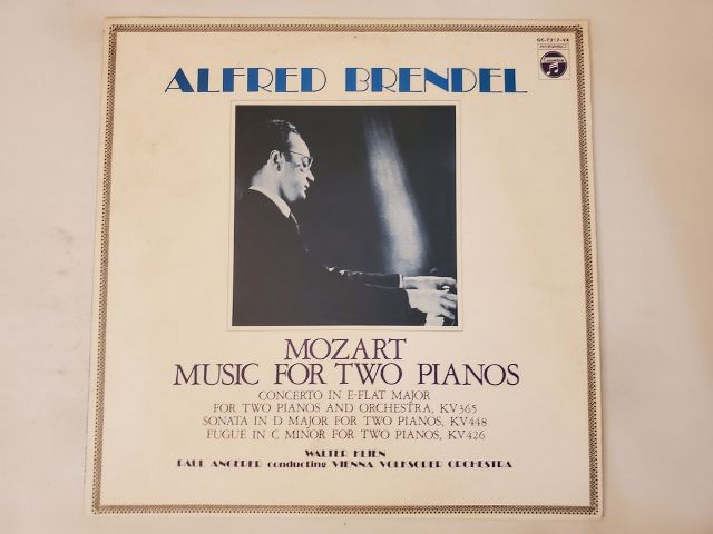 Alfred Brendel Mozart: Music for Two Pianos vinyl record