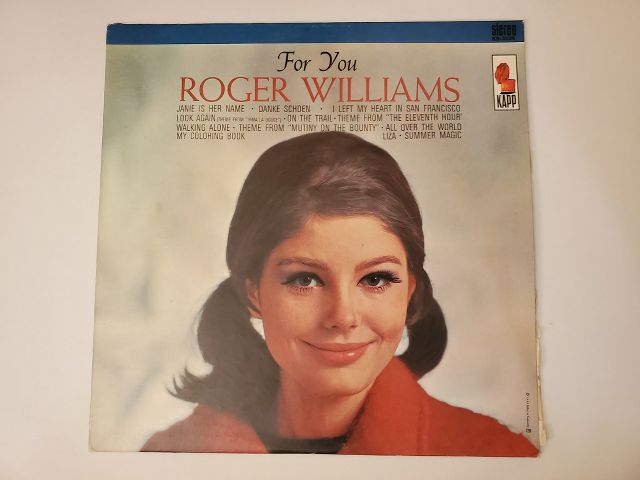 Roger Williams For You vinyl record