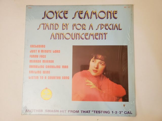 Joyce Seamone Stand By For a Special Announcement vinyl record