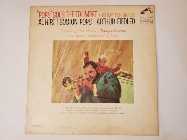 Al Hirt, Boston Pops, Arthur Fiedler Pops Goes the Trumpet (Holiday for Brass) vinyl record