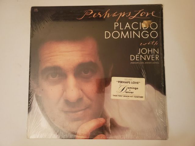 Placido Domingo with John Denver Perhaps Love vinyl record