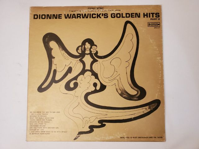 Dionne Warwick Dionne Warwick's Golden Hits Part 2 vinyl record