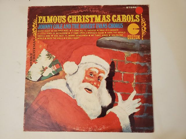 Johnny Cole and the Robert Evans Chorus Famous Christmas Carols vinyl record