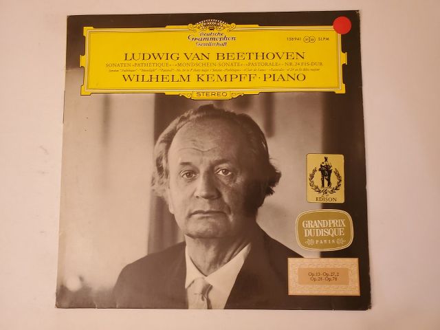 Wilhelm Kempff Ludwig van Beethoven: Sonaten 'Path?tique' ? 'Mondschein-Sonate' ? 'Pastorale' vinyl record