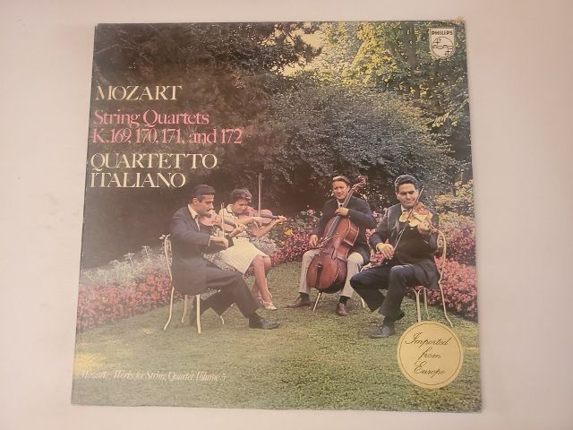 Quartetto Italiano Mozart: String Quartets K. 169, 170, 171, and 172 vinyl record