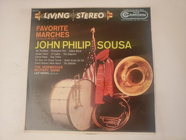 The Norwegian Military Band Favorite Marches Featuring the Marches of John Philip Sousa vinyl record