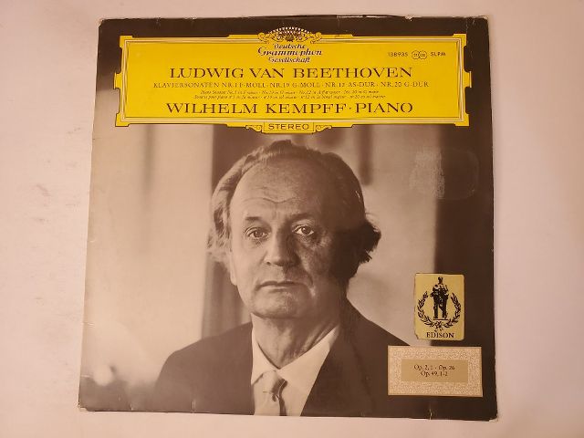 Wilhelm Kempff Klaviersonaten Nr.1 F-Moll Nr.12 As-Dur Nr.20 G-Dur vinyl record