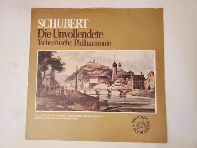 Tschechische Philharmonie Die Unvollendete vinyl record