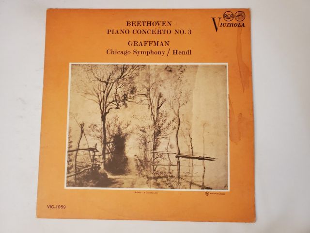 Gary Graffman, Chicago Symphony, Walter Hendl Beethoven Piano Concerto No. 3 vinyl record