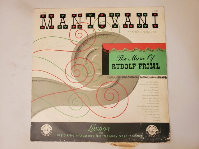 Mantovani and His Orchestra The Music of Rudolf Friml vinyl record