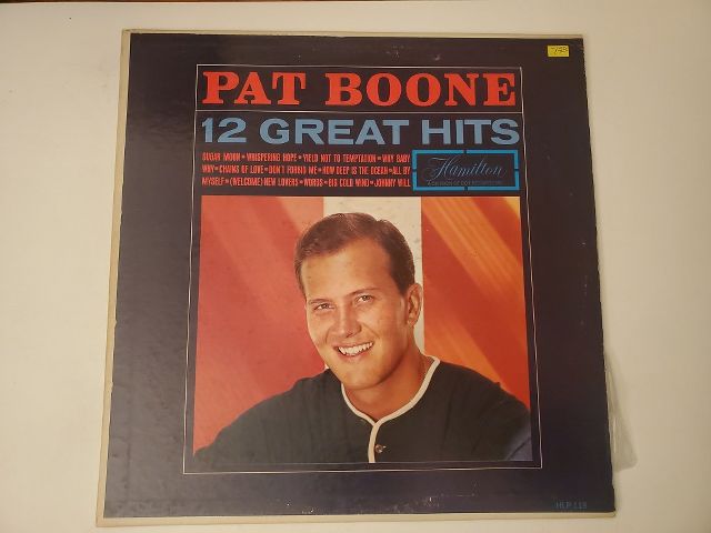 Pat Boone 12 Great Hits vinyl record
