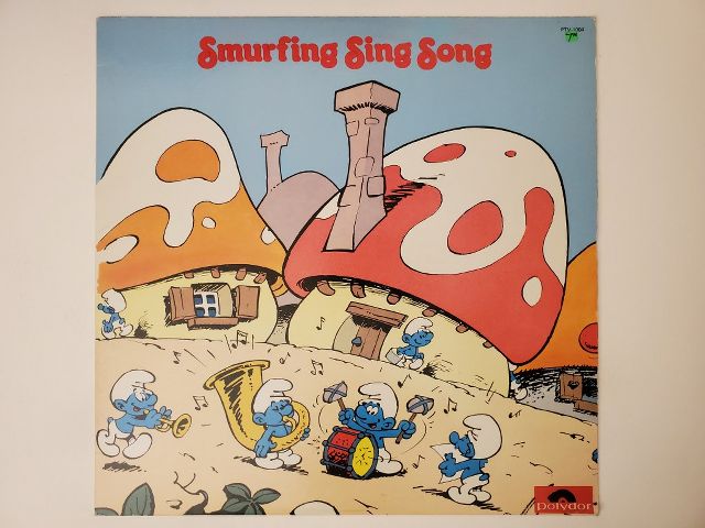 The Smurfs Smurfing Sing Song vinyl record