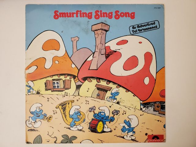 The Smurfs Smurfing Sing Song vinyl record