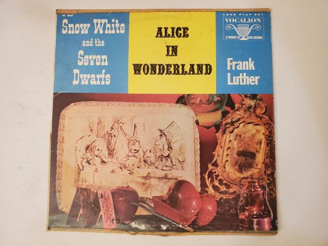 Frank Luther Alice in Wonderland / Snow White and the Seven Dwarfs vinyl record