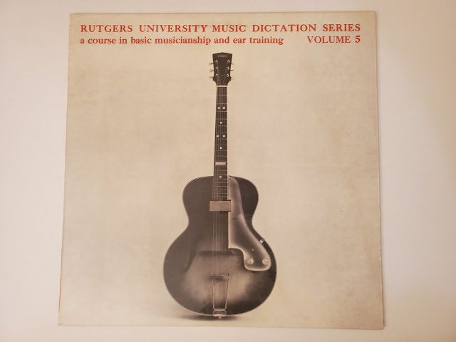 Rutgers University Music Dictation Series Volume 5 vinyl record