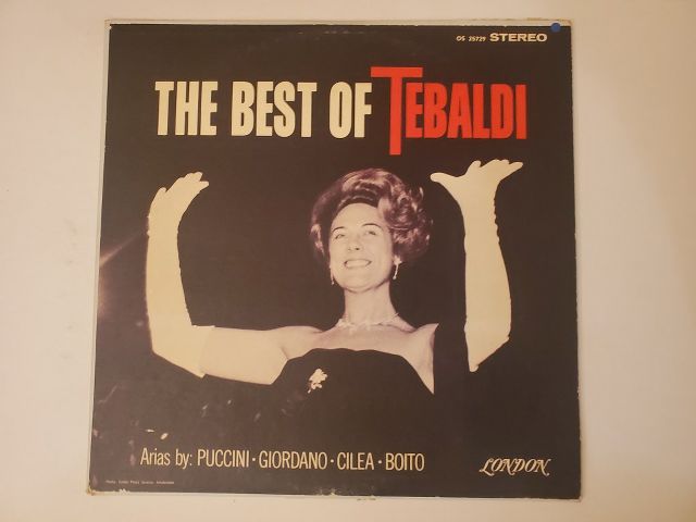 Renata Tebaldi The Best of Tebaldi vinyl record
