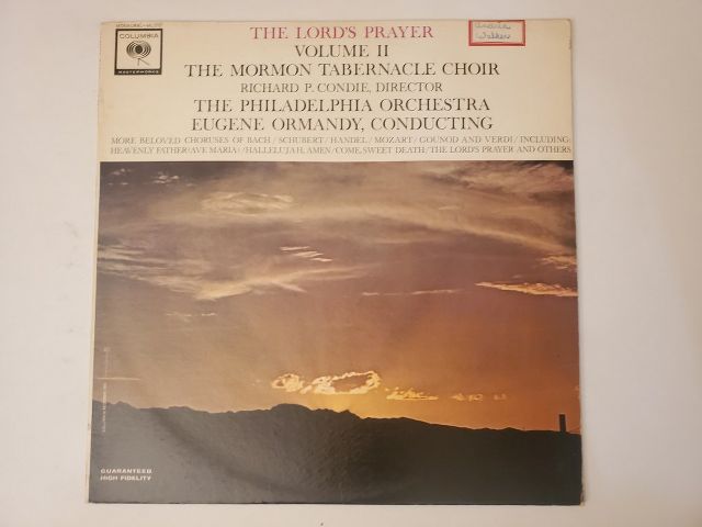 The Mormon Tabernacle Choir with The Philadelphia Orchestra The Lord's Prayer Volume II vinyl record