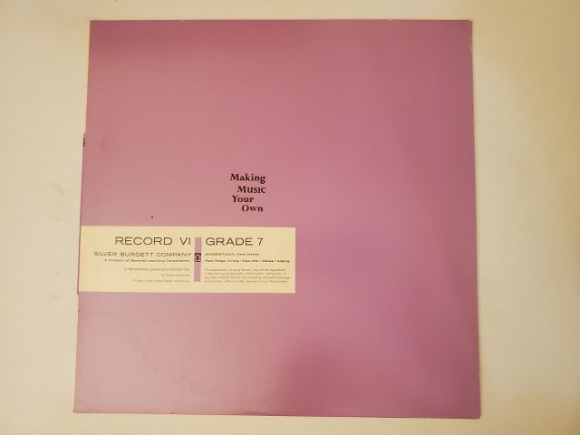 Silver Burdett Company Making Music Your Own - Record VI, Grade 7 vinyl record