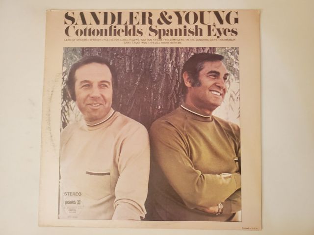 Sandler & Young Cottonfields / Spanish Eyes vinyl record
