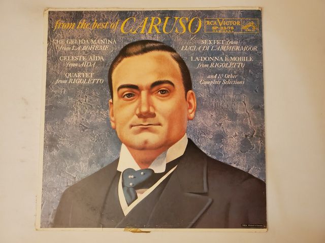 Enrico Caruso From the Best of Caruso vinyl record