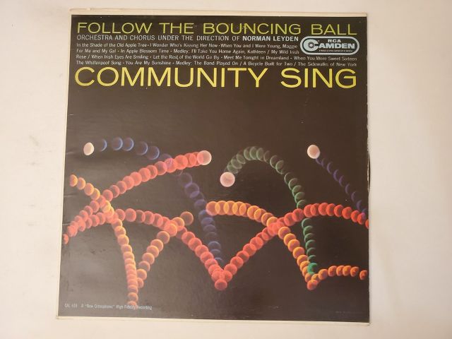 Norman Leyden Follow the Bouncing Ball: Community Sing vinyl record