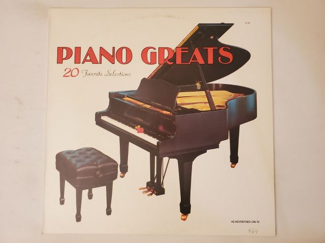 Unknown Piano Greats: 20 Favorite Selections vinyl record