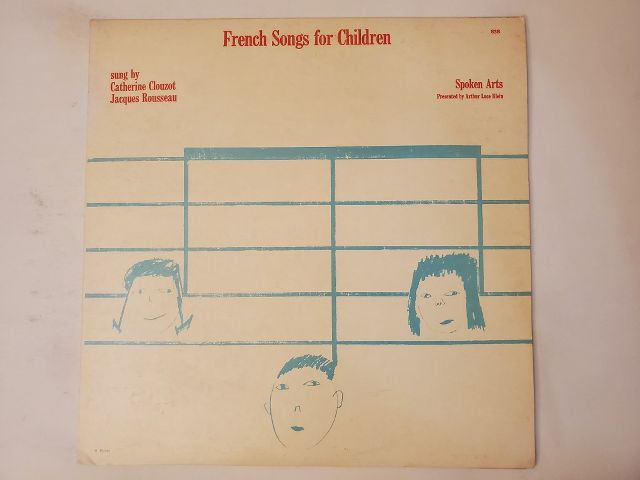 Catherine Clouzet, Jacques Rousseau French Songs for Children vinyl record