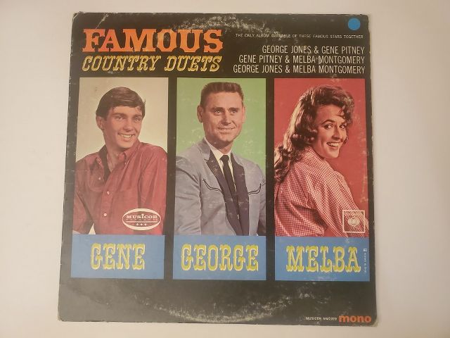 George Jones, Gene Pitney, Melba Montgomery Famous Country Duets vinyl record