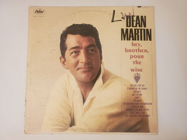 Dean Martin Hey, Brother, Pour the Wine vinyl record