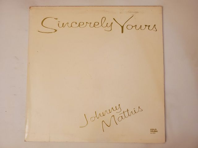 Johnny Mathis Sincerely Yours vinyl record