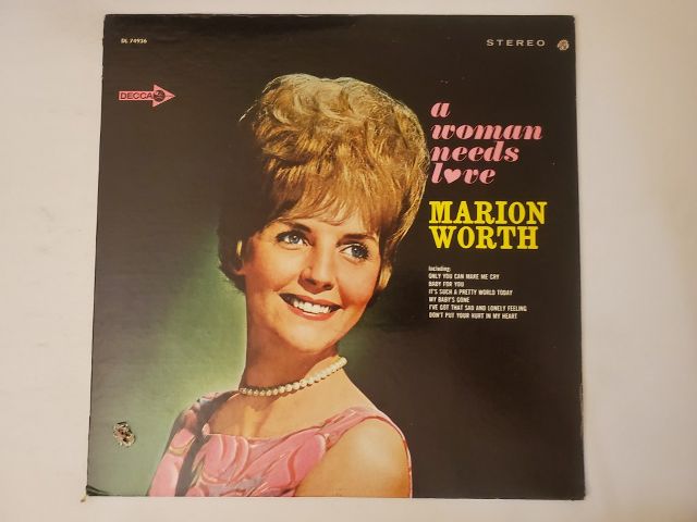 Marion Worth A Woman Needs Love vinyl record