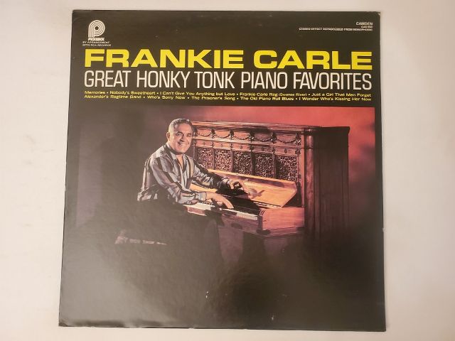 Frankie Carle Great Honky Tonk Piano Favorites vinyl record