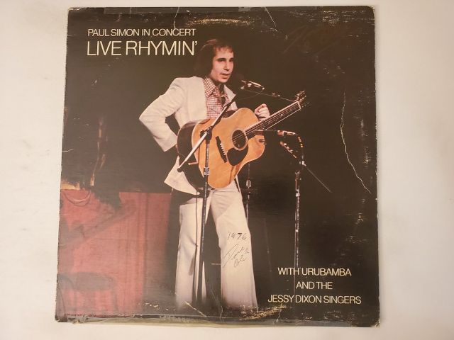 Paul Simon Live Rhymin' vinyl record