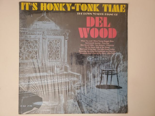 Del Wood It's Honky-Tonk Time vinyl record