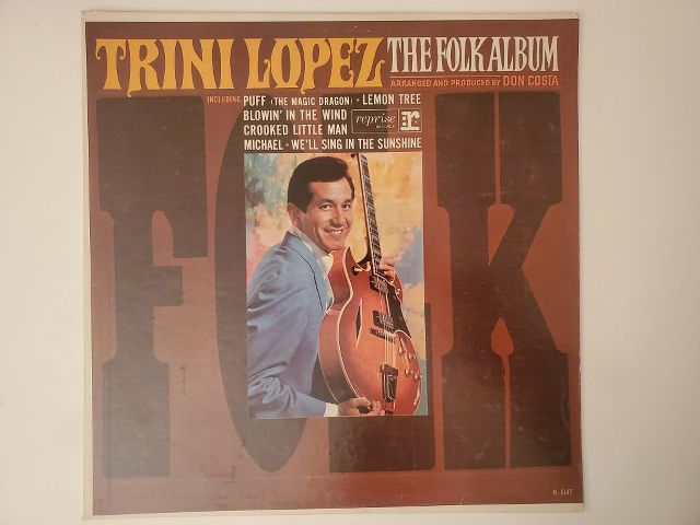 Trini Lopez The Folk Album vinyl record